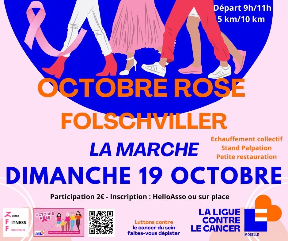 Marche pour Octobre Rose - Zumba Fitness Folschviller